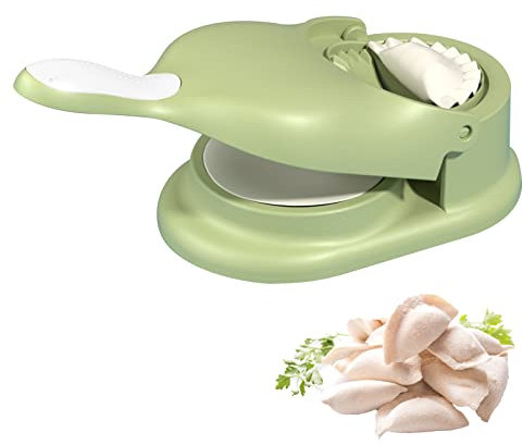 2 in 1 Automatische Knödelmaschine, Teigtaschen Maker Knödelform Manuelle Nudelpresse Dumpling Maker Manual Dumpling Wrapper Making Mold für Haushalt Küche