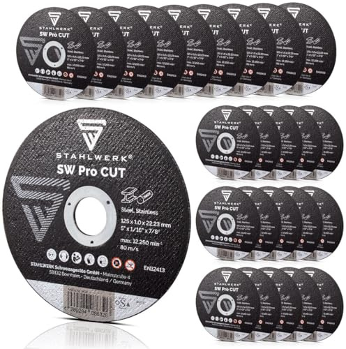 STAHLWERK Trennscheibe SW Pro CUT, 25 Stück, 125 x 1,0 x 22,23 mm