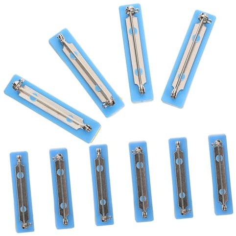 Operitacx 10stücke Pack Selbstklebende Sicherheitsnadeln Mit Pin Backs Für DIY Abzeichen Basteln Mit Doppelseitiger Klebeleiste Brosche Für Namensschilder