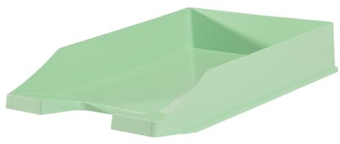 HAN Briefablage KLASSIK, 10 STÜCK Schreibtisch Organizer, Bürobedarf, Ablagefächer, Büromaterial, Briefkorb, Dokumentenablage, bis Format A4/C4, 1027-X-805, pastellgrün