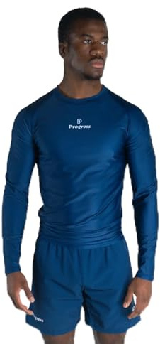 Progress Jiu Jitsu Academy Long Sleeve Rashguard | Comfortable & Durable BJJ Rash Guard | Flexible Rash Guard for Grappling