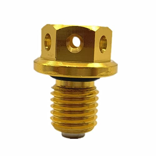 GNSDHJIK Tornillo De Perno De Drenaje De Aceite Magnético M12xP1.5 para H XR70R/CRF70F 1997-2011(Oro)