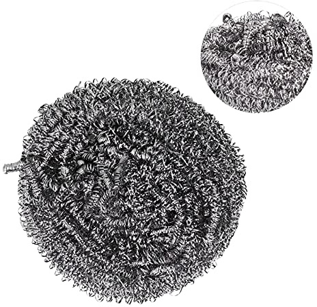 Generic Generic Limpiador de Ollas Duradero Depurador de Acero Inoxidable para Fregadero de Cocina, Barbacoa, Camping, 2,8x1,6 Pulgadas