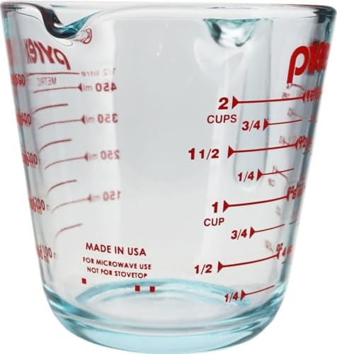 Pyrex 6001075 Tasse à mesurer en verre 2 tasses