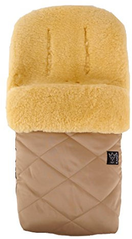 Lammfell Fußsack Natura, sand