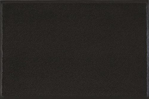 Wash+Dry Fußmatte Raven Black 60x90cm, innen und außen, waschbar, schwarz