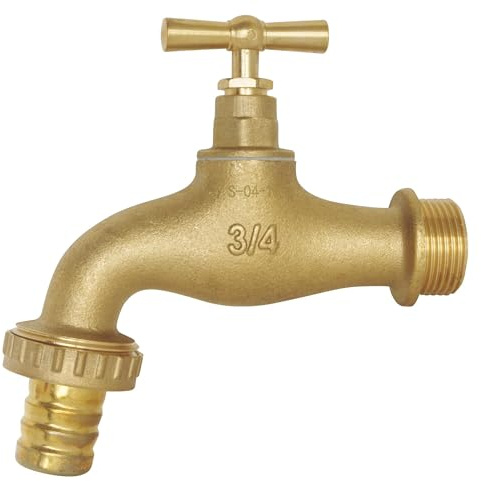 SOMATHERM PER VOI - irrigazione valvola di rubinetto - Arrivo 20/27-26/34 Nose - in ottone spazzolato - montaggio del naso