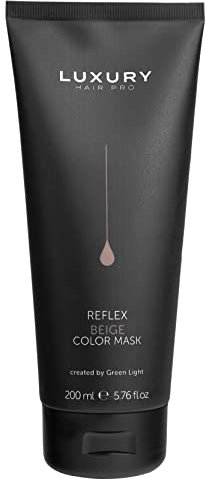 Luxury Hair Pro, Reflex Beige Color Mask, Maschera Colorata Capelli, Nutriente e Lucidante, Riflessi Intensi e Brillanti, con Proteine della Seta e Olio di Argan, Biondo Beige, 200 ml