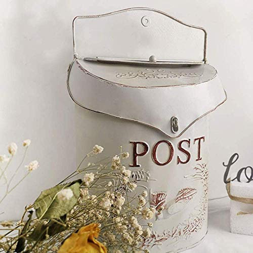 XBSLJ Cassetta della Posta Cassetta Postale a Muro Cassetta Postale in Ferro battuto Retro Villa Cassetta Postale Cassetta dei Suggerimenti Appeso a Parete Decorazione Domestica