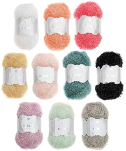 Rico Design Creative Bubble Set, 10 Farben á je 50g (Pastel)