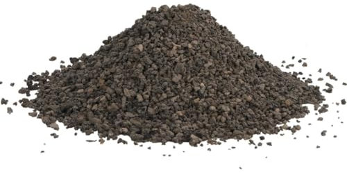 vidaXL Basalt Kies, Aquariumkies mit reichen Spurenelemente, Natürlicher feiner Dekosand für Aquarium Garten, Zierkies Basaltsplitt, Schwarz 10 kg 3-5mm