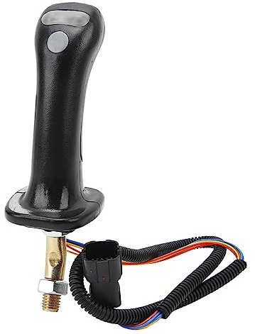 Pilipane 3-Tasten-Bagger-Joystick-Griffgetriebe, 2-teilige Bagger-Joystick-Griffe aus Aluminiumlegierung Mit 6 Stiften, Für Doosan DH DX150 215 225 300 370-9C