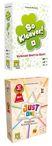 Party Bundle, So Kleever, Partyspiel, Ratespiel, 3-6 Spieler, Ab 10+ Jahren, 30+ Minuten + Just One, Grundspiel, Partyspiel, Spiel des Jahres 2019, 3-7 Spieler, Ab 8+ Jahren, 20+ Minuten, Deutsch