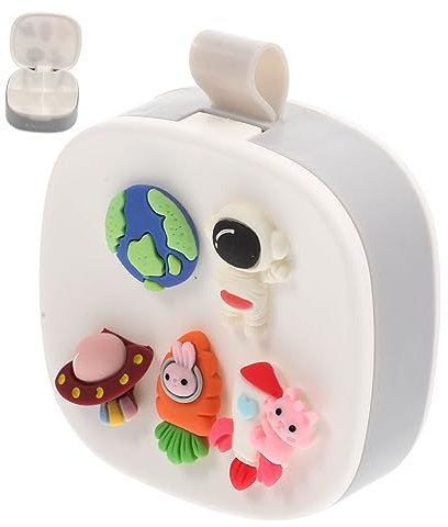 Anneome Pillenbehälter Tragbar Medikamenten Box Für Reise Wochenplaner Mit Verschluss Cartoon-design Hübscher Behälter Mini Tablettendose Staubdicht Für Täglichen Gebrauch