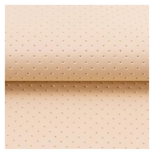 Cuero Adhesivo Para Tapizar Parche de reparación de cuero perforado transpirable, textura napa, kit de reparación de cuero autoadhesivo para sofás, asientos de automóviles, sillas de oficina(Beige,19.