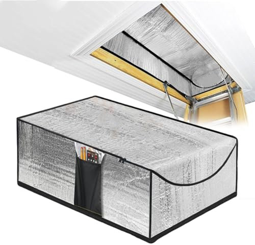 DEMEIHUA Dachluke Isolierung,Dachboden Isolierung,Dachbodentreppe Isolierung,Verdunklung Dachluke,DäMmung Dachboden138 X 63.5 X 28 CM