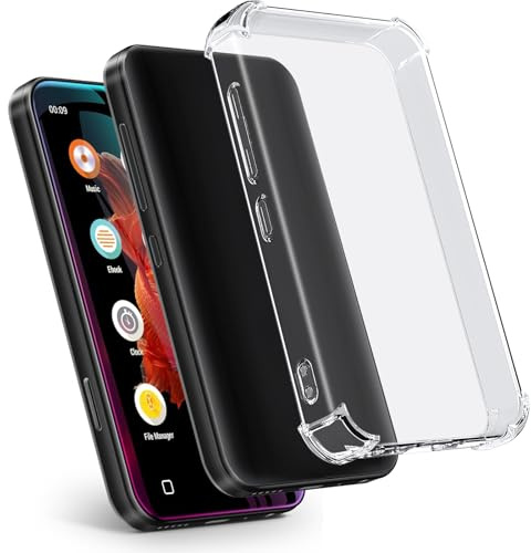 Aippdo Case for innioasis G1 G3 MP3 Player, TPU Clear Case, Anti-Scratch Shock Absorption, 4.0 inch, Crystal Clear