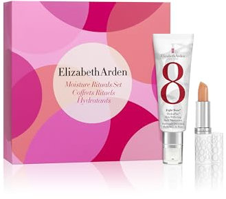 Elizabeth Arden - Set de Regalo Eight Hour, dúo esencial, HydraPlay Skin Perfecting Daily Moisturizer + Bálsamo Labial SPF 15, 3,7g, Regalo para Mujeres