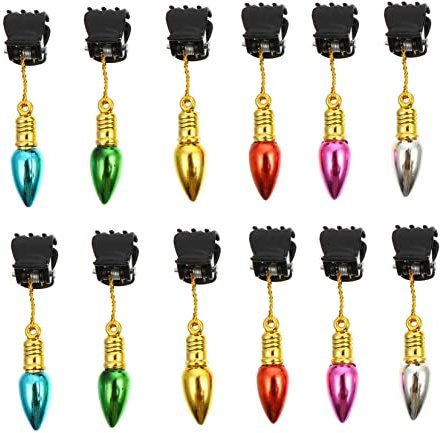 Cabilock 24piezas Pinzas Para Barba Decorativas Forma De Campana Adornos Faciales Para Hombre Regalos Divertidos