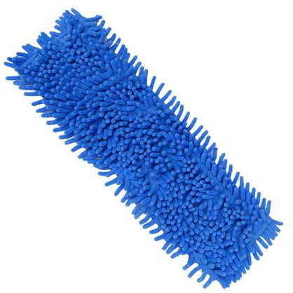 WPKD BLUEIY Serpillière plate réutilisable, forte absorption d'eau, tapis de rechange pour la maison, matériau doux, s'adapte à la plupart des serpillères standard, 40 x 15 cm