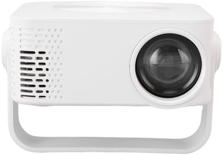 Fockety 4K Projector with WiFi, 1080P 360° Rotatable Outdoor Portable Projector with Auto Keystone and Mount, Lightweight Home Theater for Mobile Phone Laptop PC (UK Plug)
