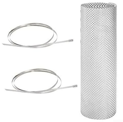 Aluminum Embossed Exhaust Heat Shield Sheet 15x39 Inch Universal-Thermal Barrier for Automotive Mufflers, Underbody, Fuel Tanks, Firewalls, Industrial Piping and More, Includes 2 Cable Metal Ties