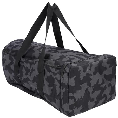 HaloVerde Angelköderboot-Aufbewahrungstasche mit Seitentasche für kleine Gegenstände. Eine tragbare Angelboot-Tasche für bequemen Transport, hergestellt aus 1000D Oxford-Gewebe (Black camo)