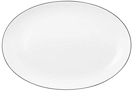 Seltmann Weiden 001.741631 Lido Black Line Servierplatte Oval 35x24 cm