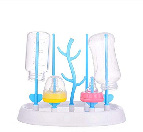 KIRALOVE Scola biberon Celeste cestello per tettarelle Bottiglie Idea Regalo Originale Neonati Accessorio Pratico Cucina igienico Funzionale