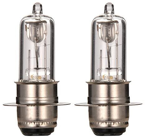 WOOSTAR 12V 35W Motorrad Scheinwerfer P15D Fernlicht Ersatz für 50ccm 250ccm Taotao ATV Moped Roller Packung mit 2