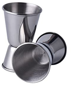 KICHOUSE Double Stainless Steel Cocktail Jigger Bar Measuring Cup 15/30ml Sturdy Bartender Tool for Home and Restaurant