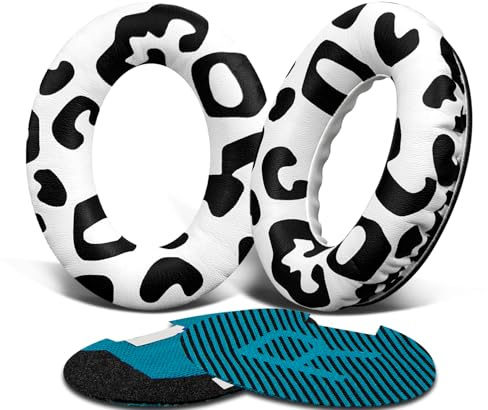 SoloWIT Protein Leather Earpads Cushions for Bose Headphones, Replacement Ear Pads for Bose QuietComfort 15 QC15 QC25 QC2 QC35/Ae2 Ae2i Ae2w/SoundTrue & SoundLink Around-Ear Series - Snow Leopard