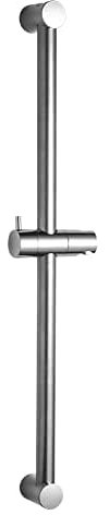 OFFO Saliscendi Doccia 80 cm,Asta Doccia a Parete,Distanza Regolabile da 50 a 81 cm,con Supporto per Asta Doccia Saliscendi,Sali Scendi per Doccia di Ricambio,Cromo