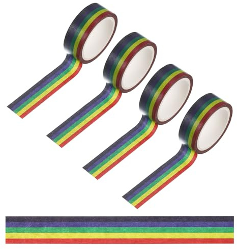 PATIKIL 132ft Regenbogen Washi Tape Buntes Klebeband mit Klebstoff Journal | für Dekoration, DIY-Kunst, Geschenkverpackung, Scrapbook, Planer