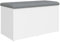 vidaXL Banco con almacenaje Madera de ingeniería Blanco 82x42x45 cm
