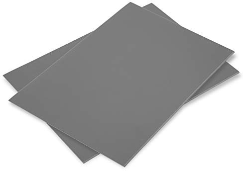 COOZEE 2er-Pack Weichgummi Linoldruck Platte, Flache Oberfläche Linolschnitt Set für Gravieren, Stempel, Bastel und Druckprojekte, 20 x 25 cm