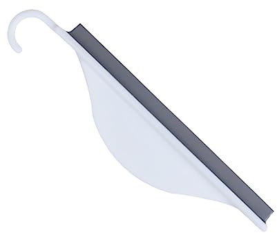 Gogogmee Silicone Window Squeegee Car Windshield Cleaner Bathroom Shower Glass Wiper White Household Glass Cleaning Tool for Windows and Shower Doors