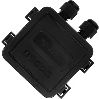 KITANDOVE Wiring Waterproof Box Photovoltaic Supply Double Hole Junction Box Diode for Safety
