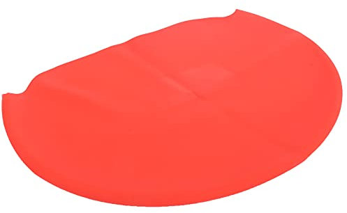 Helmüberzug, für den Außenbereich, Elastischer Silikon-Fahrradhelm, Regenschutz, Wasserdichter Fahrradhelm-Überzug, Reitsport (Rot)