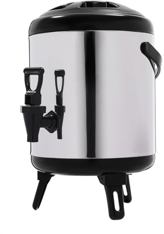 Insulated Beverage Dispenser 6L Insulated Vacuum Jug Coffee Pot Tea Hot & Cold Dispenser Bottle 304 Stainless fInsulated Bucket Milk Tea Barrel or Hot Water, Tea, Coffee, Milk, Juice