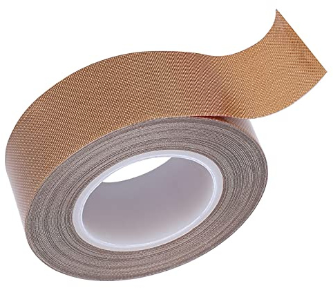 Rollo de Cinta de Teflón PTFE Herramienta Térmica Aislante de Sellado Adhesivo de Alta Temperatura (Grosor 0,25*ancho 25mm*largo 10m)