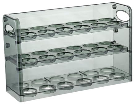 Egg Storage Egg Holder For Fridge 3 Layers Refrigerator Side Door Egg Storage Box Egg Container For Organization And Preservation, Multi-Layer Folding Egg Box