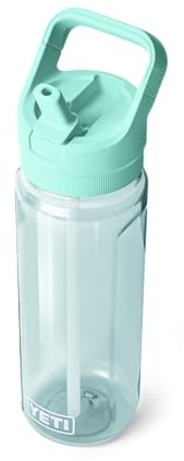 YETI Yonder 25 oz (750 ml) Water Bottle with Straw Cap, Seafoam | Lightweight BPA Free Plastic Water Bottle with Straw Cap for Hiking & Travel, Leak-Resistant, Dishwasher Safe