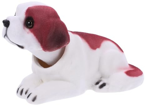 FUNOMOCYA Shaking Head Dog Ornaments for Cars and Home Adorable Dashboard Decoration Cute Cartoon Figure for Car Interior Desktop Office Decor Fun Present Idea