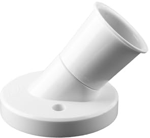 Tabanzhe E27 Screw Lamp Base Socket Converter Wall Light Bulb Holder for Ceiling Pendant Edison Screw Fitting (Oblique Socket)