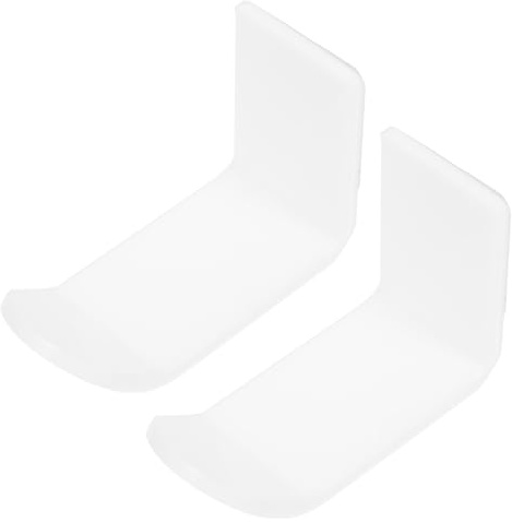 OKUMEYR 2 set Supporto Cuffie da Parete in Acrilico Bianco Design Semplice e Pratico per Organizzare e Esporre Cuffie in Casa Ufficio Bar e Camere da Letto