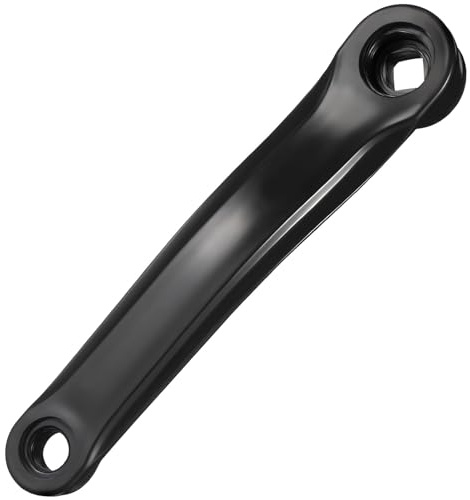 BRIGHTFUFU Linker Kurbelarm Ersatz Fahrrad Pedal Kurbelarm aus Metall Robust und Langlebig Einfache Montage für Mountainbike Rennrad und Heimtrainer Kompatibel mit Runden Kurbel Schwarz