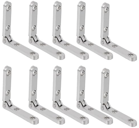 COLLBATH 10 pièces Charnières Bois Zinc Alliage pour Boîte Bijoux Miniature Meubles Décoratifs Résistantes et Durables pour Coffrets