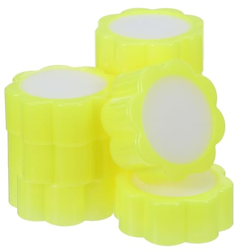 PLAFOPE 24pcs Yellow Finger Moistener Pads Sponge for Money Counting Cashiers, Non-Slip Finger Wetting Tool for Paper Handling, Office and Home Use, 2.68 Diameter