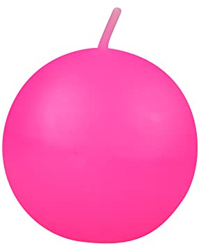 Zest Candle 6-Piece Ball Candles, 3-Inch, Hot Pink
